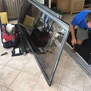 sliding glass door frame repair Marina